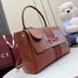 Borse Replica a mano media Gucci 875018 Paparazzo Marrone