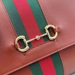 Borse Replica a mano media Gucci 875018 Paparazzo Marrone