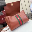 Borse Replica a mano media Gucci 875018 Paparazzo Marrone