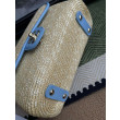 Borsa a tracolla classica Chanel 26C AS6017 rafia blu Borsa a tracolla classica Chanel 26C AS6017 rafia blu