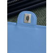 Borsa a tracolla classica Chanel 26C AS6017 rafia blu Borsa a tracolla classica Chanel 26C AS6017 rafia blu