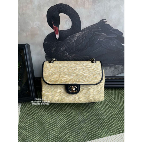 Borse Imitazioni a tracolla classica Chanel 26C AS6017 rafia Nero Borse Imitazioni a tracolla classica Chanel 26C AS6017 rafia Nero