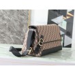 Borsa a tracolla Dior Jett Flap Oblique Marrone