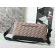 Borsa a tracolla Dior Jett Flap Oblique Marrone