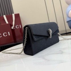 Borsa Replica 1:1 a tracolla Gucci Dionysus 876531  tela GG Nero