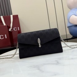 Borsa Replica 1:1 a tracolla Gucci Dionysus 876531  tela GG Nero