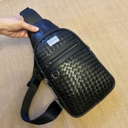 Borsa a tracolla imbracatura da uomo Bottega Veneta nera