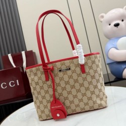 Borsa Replica 1:1 tote piccola Gucci Tribeca tela rossa 25cm