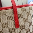 Borsa Replica 1:1 tote piccola Gucci Tribeca tela rossa 25cm