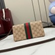 Pochette piccola Gucci con tracolla A002KM tela GG marrone