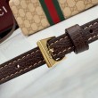 Pochette piccola Gucci con tracolla A002KM tela GG marrone