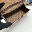 Pochette piccola Gucci con tracolla A002KM tela GG marrone