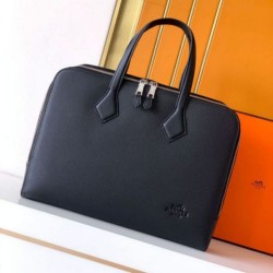 Replica perfette Valigetta da lavoro Hermes Elephant Nero