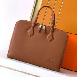 Replica perfette Bora Pari all'originale replica da lavoro Hermes Elephant marrone