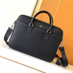 Replica perfette Borsa Valigetta da lavoro Hermes 7046 Nero 