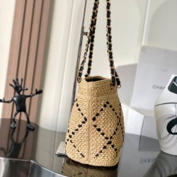 Sito Replica Borse Firmate shopping Chanel AS5811 Small Tote Rafia Nero Imitazioni Replica perfette Borse Firmate shopping Chanel AS5811 Small Tote Rafia Nero