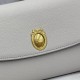 Replica perfette Pochette Dior Médaillon con tracolla Grigia