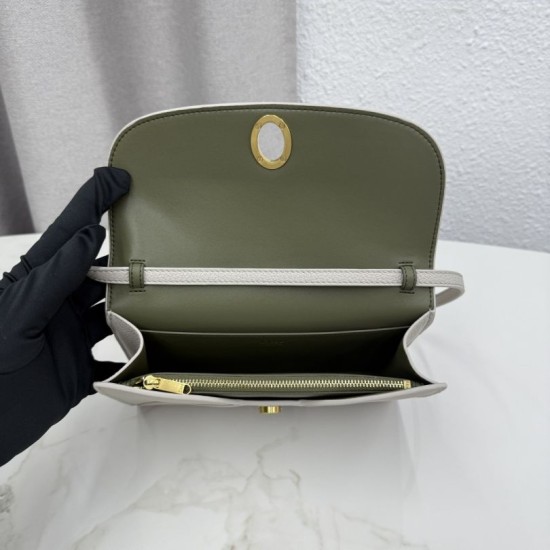 Replica perfette Pochette Dior Médaillon con tracolla Grigia