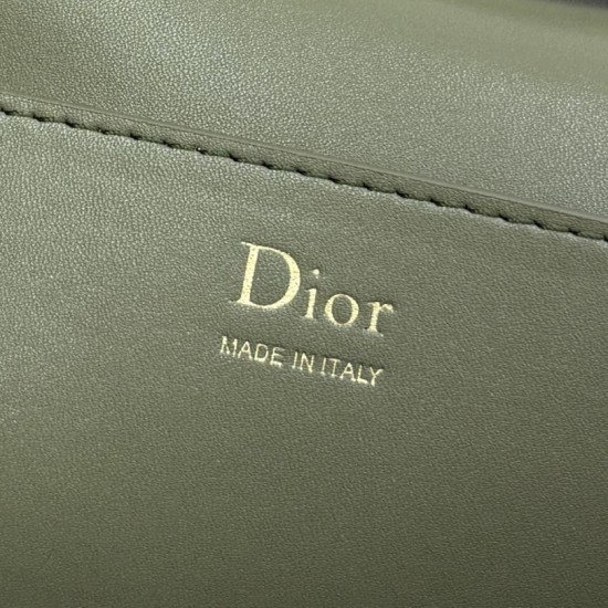 Replica perfette Pochette Dior Médaillon con tracolla Grigia