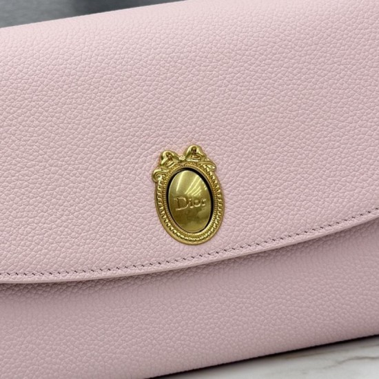 Replica perfette Pochette Dior Médaillon con tracolla Rosa