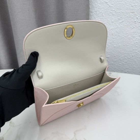 Replica perfette Pochette Dior Médaillon con tracolla Rosa