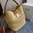 Borsa a secchiello piccola intrecciata Celine Triomphe Borsa a secchiello piccola intrecciata Celine Triomphe
