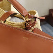 Borsa a secchiello piccola intrecciata Celine Triomphe Borsa a secchiello piccola intrecciata Celine Triomphe