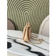 Borsa a tracolla Chanel 26S AS6255 CC con manico superiore giallo terra