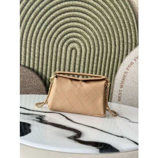 Borsa a tracolla Chanel 26S AS6255 CC con manico superiore giallo terra
