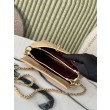 Borsa a tracolla Chanel 26S AS6255 CC con manico superiore giallo terra