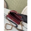 Borsa a tracolla Chanel 26S AS6255 CC con manico superiore Rosso