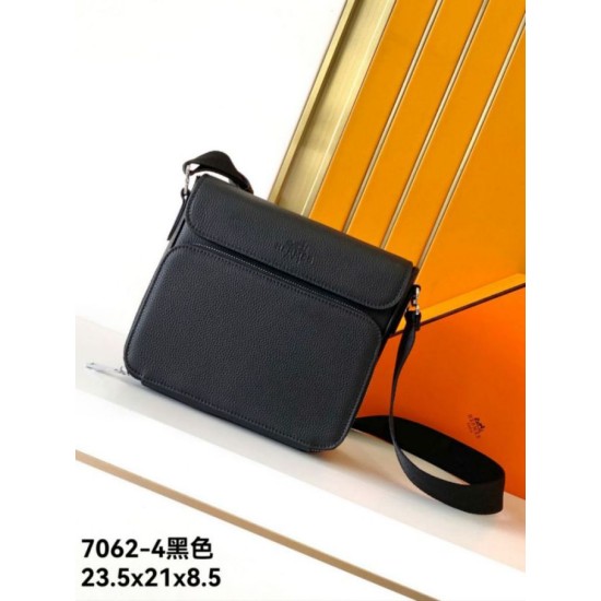 Borse Imitazioni a tracolla Hermes Messenger 7062 uomo Nera