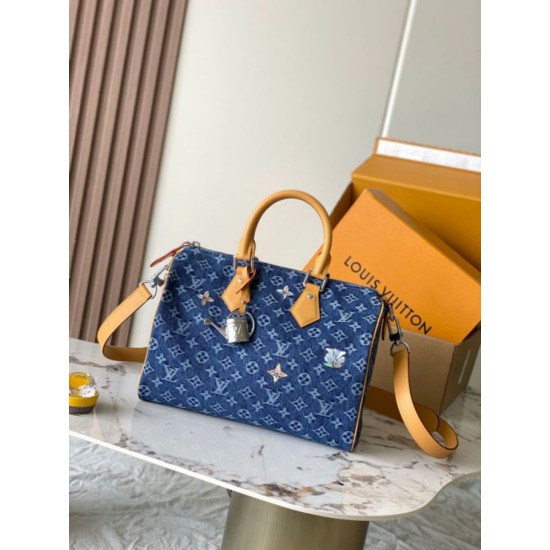 Borsa a tracolla LV Speedy 30 con chip MB163c M27556