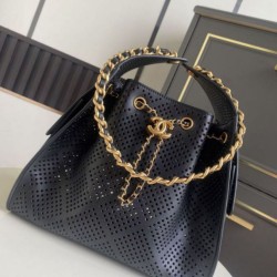 Sito Replica Copia Perfetta Borsa Chanel piccola 25 Hobo AS5293 nera traforata Imitazioni Replica perfette Copia Perfetta Borsa Chanel piccola 25 Hobo AS5293 nera traforata