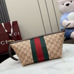 Replica perfette Gucci 875159 Beauty case piccolo GG marrone