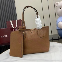Replica perfette Borsa tote reversibile Gucci 839124 Totissima Giallo/Marrone