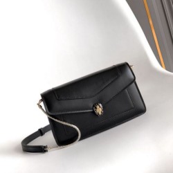 Replica perfette Pochette con catena Bvlgari Serpenti Forever 20cm Versione Chip Nero
