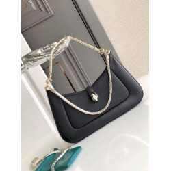 Borsa a tracolla piccola Bvlgari Serpenti Baia nera