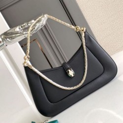 Replica perfette Borsa a tracolla piccola Bvlgari Serpenti Baia nera