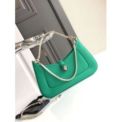 Borsa a tracolla piccola Bvlgari Serpenti Baia verde