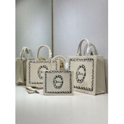 Borsa shopping Dior Book Tote Rosa Wave con tracolla