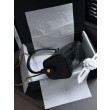 Borsa a mano Chanel 26A Bowling AP5294 con stampa coccodrillo