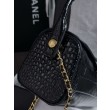 Borsa a mano Chanel 26A Bowling AP5294 con stampa coccodrillo