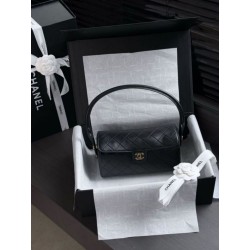 Qualità superiore replica a mano Chanel 26A Bowling AP5294 Nero