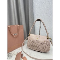Borsa Replica 1:1 a mano trapuntata Miu Miu 5BC213 Rosa