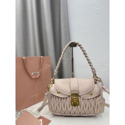 Borsa Replica 1:1 a mano trapuntata Miu Miu 5BC213 Rosa