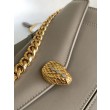 Borse Replica a tracolla Bvlgari Serpenti East-West Maxi Chain Versione Chip Grigio