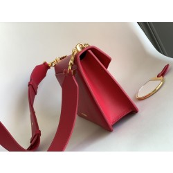 Borsa a tracolla Bvlgari Serpenti East-West Maxi Chain Versione Chip Rosso