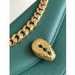 Borse Replica a tracolla Bvlgari Serpenti East-West Maxi Chain Versione Chip verde