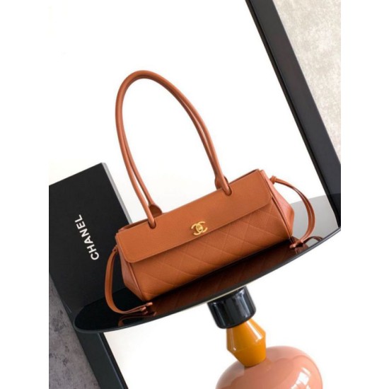 Borse Replica bowling Tote Chanel 26s AS6288 arancione